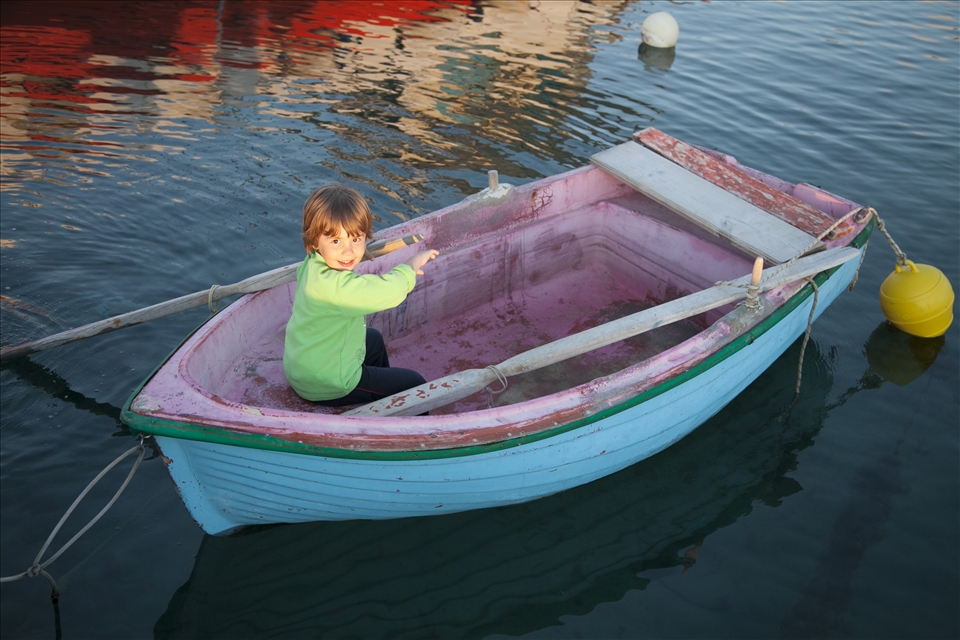 The third photo was taken while walking next to a small dock for fishing boats. 