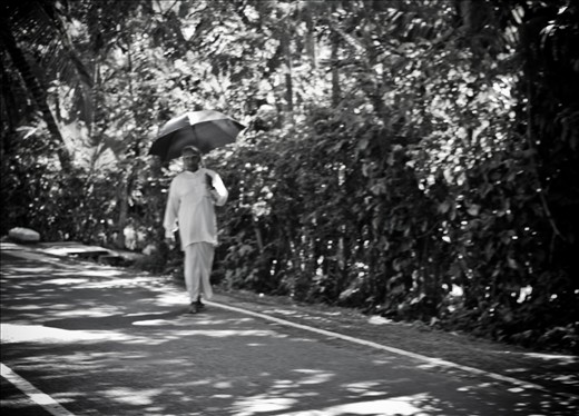 Walking home from work