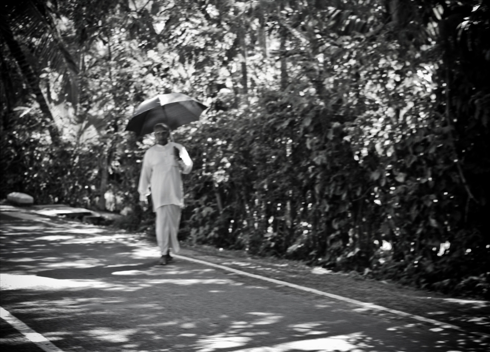 Walking home from work