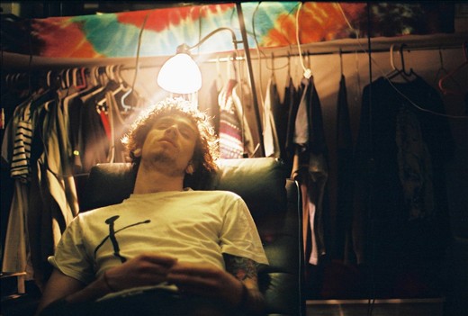 House mate finally crashes after a long day.