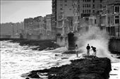 Fishermans in the main attraction of Havana, the Malecon: by zoltanbalogh, Views[275]