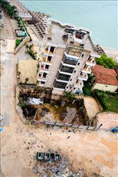 Saranda, popular touristic town on the coast of South Albania. Offset is everywhere. Large property developments along the coast, but infrastructure is missing.: by zsumaksa, Views[1558]