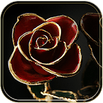 Gold Rose Theme dark red for PC
