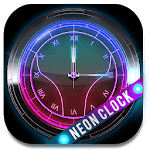 Neon Lights Clock Widget for PC