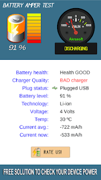 Battery doctor - Test the charger and the amps for PC screenshot 2