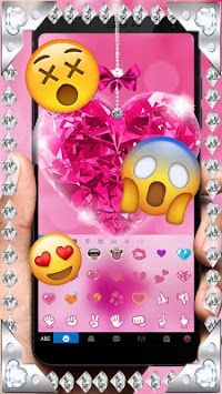 Diamond Pink Love Keyboard Theme for PC screenshot 3