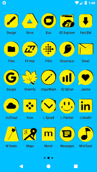 Yellow and Black Icon Pack v4.6 Free for PC screenshot 3