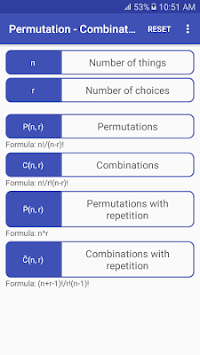 Permutation - Combination Calculator for PC screenshot 1