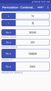 Permutation - Combination Calculator for PC screenshot 2