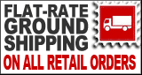 Flat-rate shipping on all retail orders!