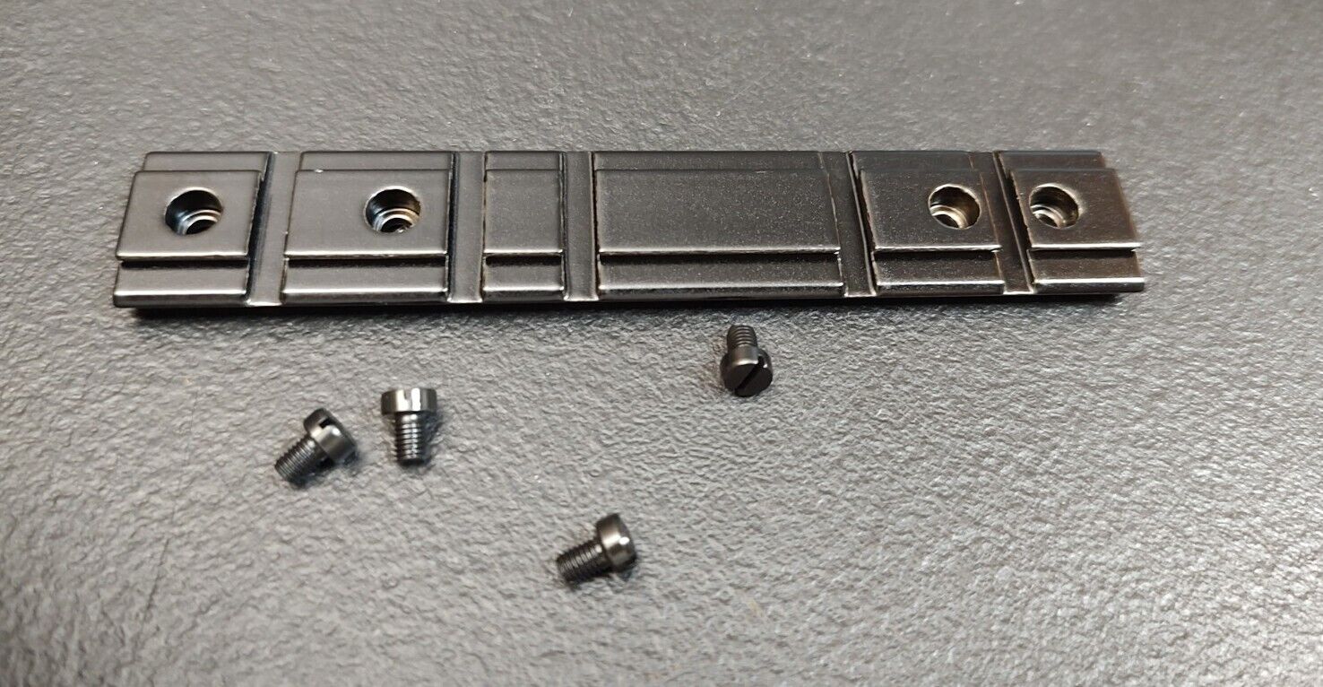 Ruger 10/22 22 LR Factory New Scope Mount Black Weaver Rail with Screws-img-0