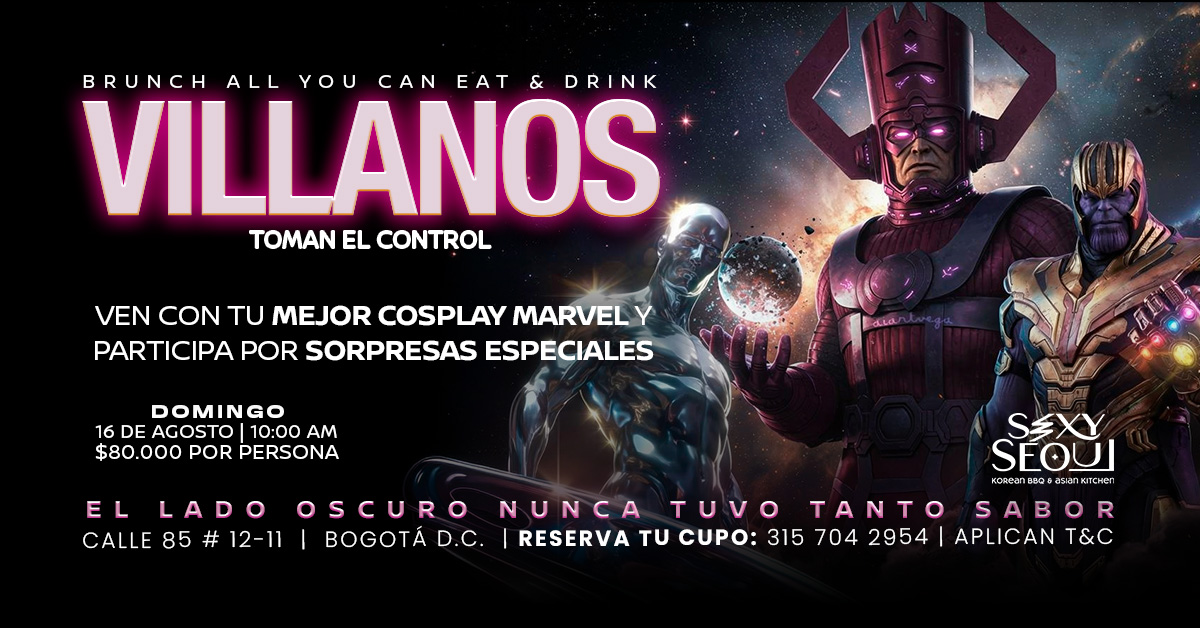 Brunch All You Can Eat & Drink | Villanos toman el control