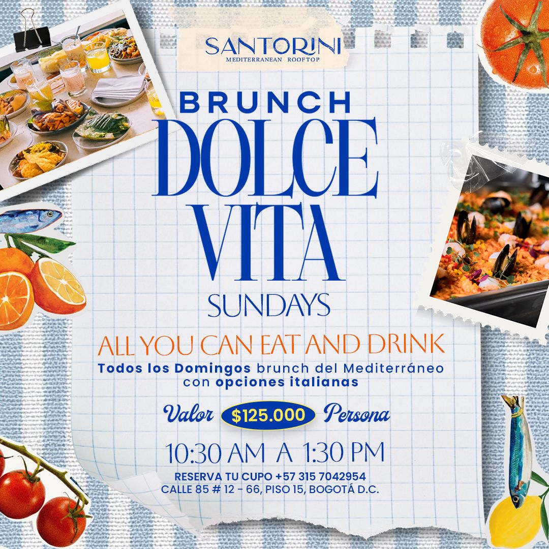 Brunch Dolce Vita – Santorini Rooftop