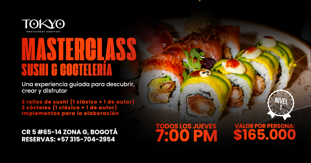 MASTERCLASS SUSHI & CÓCTELES