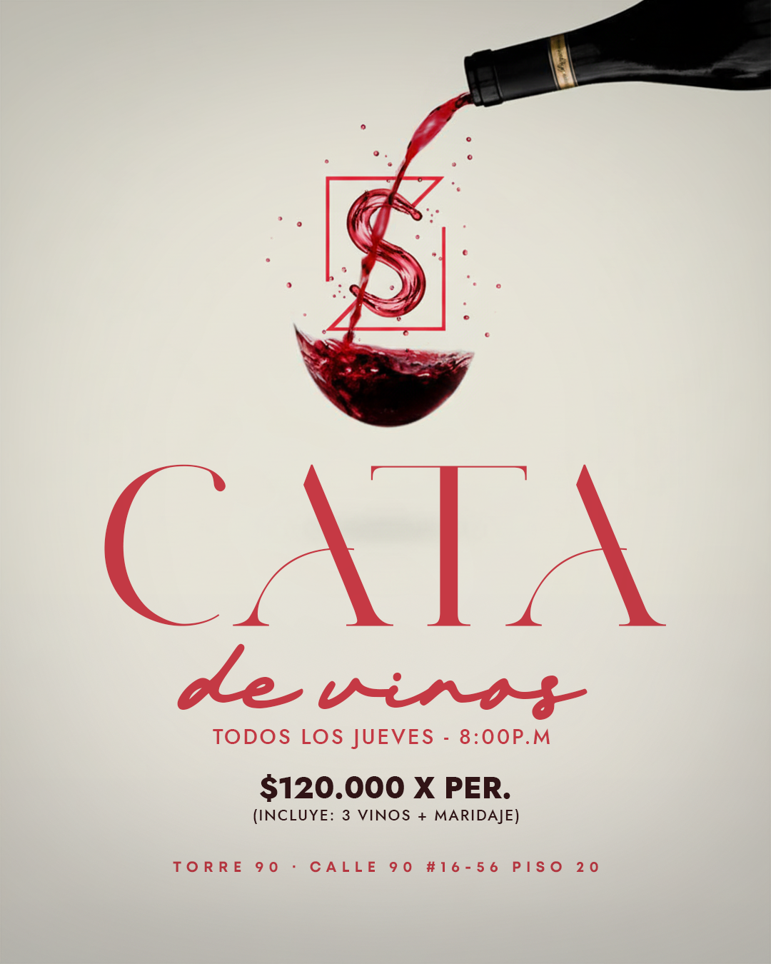 CATA DE VINOS + MARIDAJE