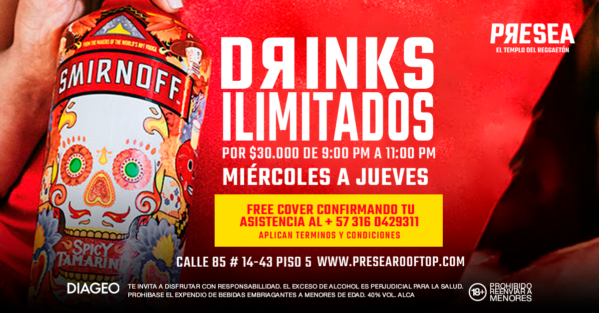 Drinks Ilimitados – Presea Rooftop