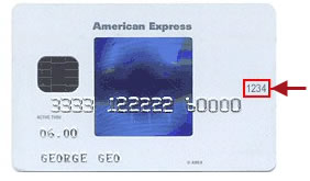 Credit Card Security Code Location - front