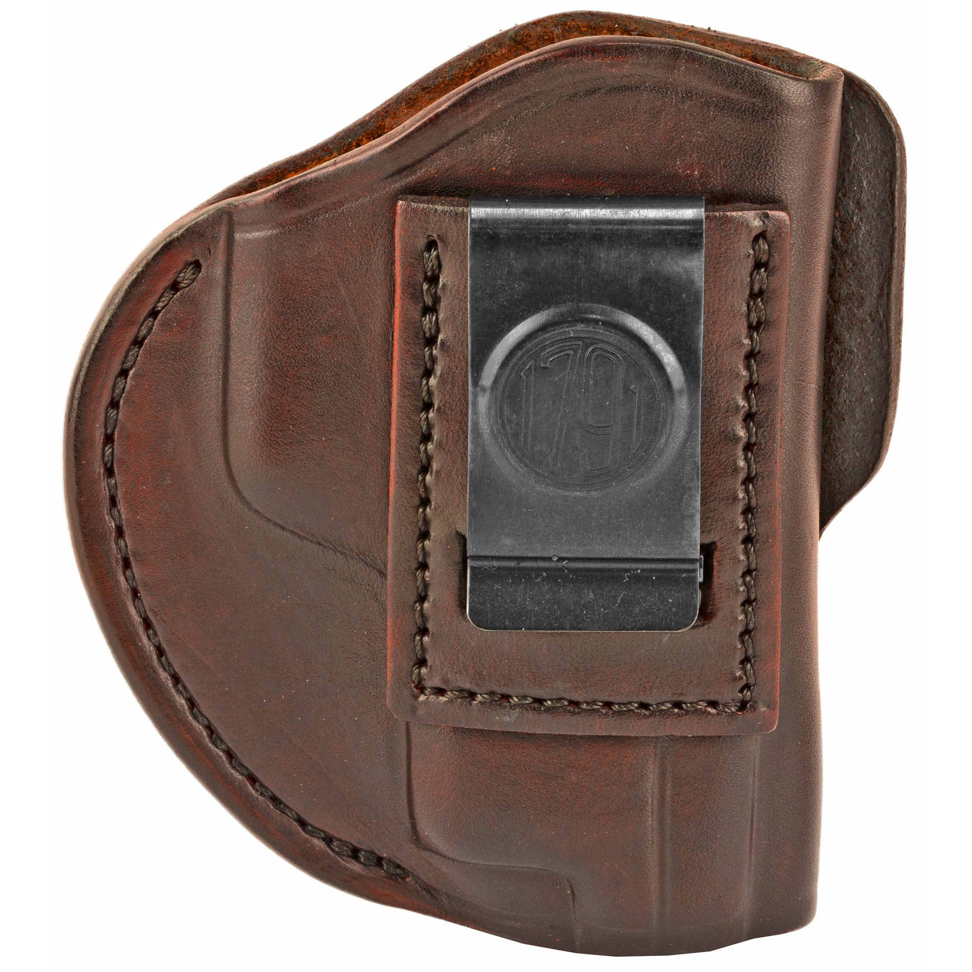 1791 Gunleather 4 Way Holster, Leather Belt Holster, Right Hand, Signature Brown, Fits Glock 17 19 22 23 & S&W MP9/MP40/MP45, Size 5 4WH-5-SBR-R