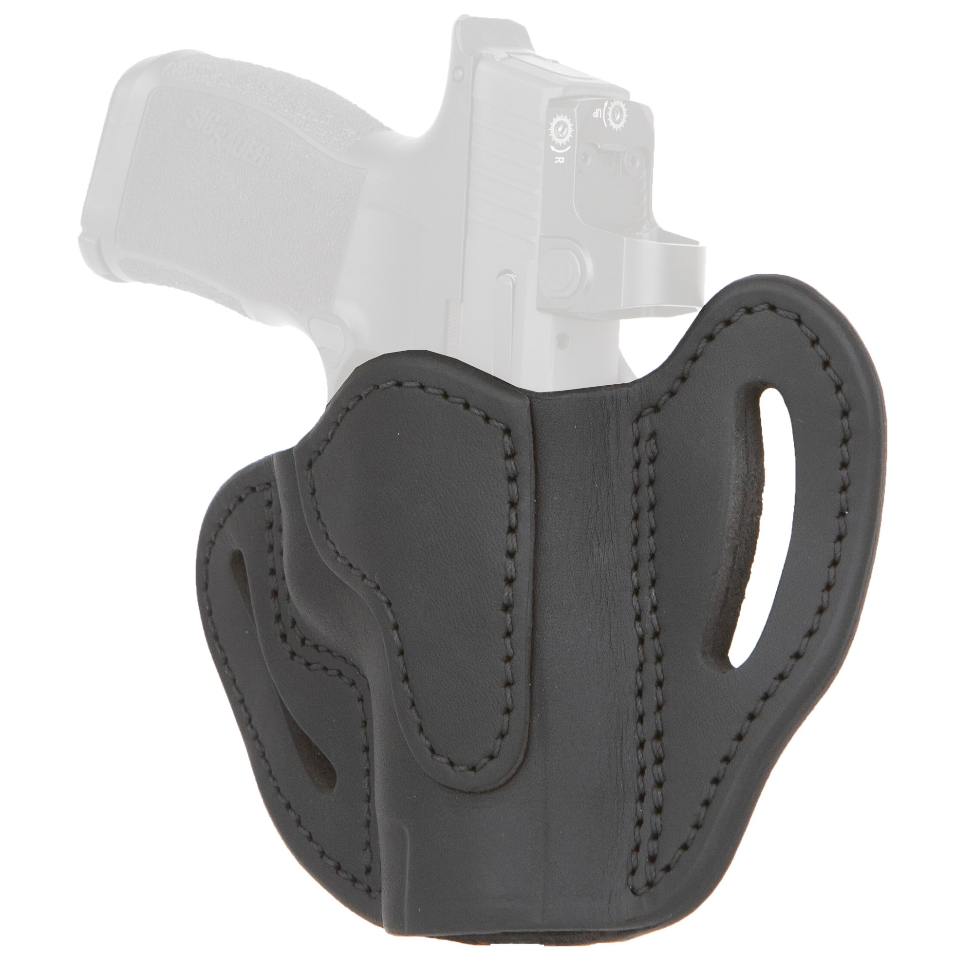 1791 Gunleather BHC Max, Outside Waistband Holster, Fits Glock 48, Sig P365xl, Springfield Hellcat Pro and Similar Frames, Matte Finish, Leather Construction, Stealth Black, Right Hand OR-BH-CMAX-SBL-R