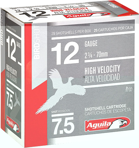 AGUILA SHOTSHELL 12GA 2.75 1-1/4OZ #7.5 25RD 10BX/CS