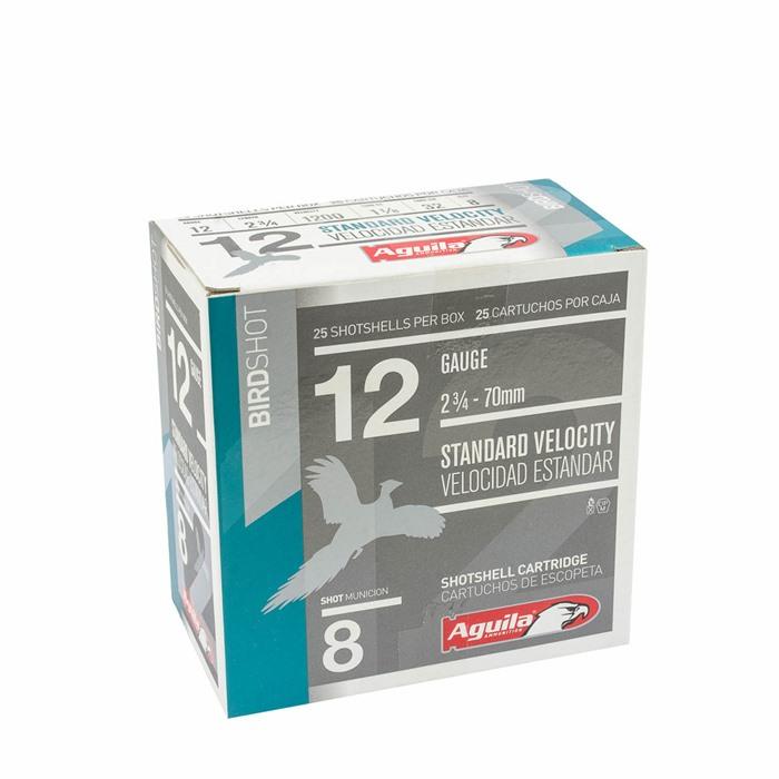 Aguila 1CHB1208 Birdshot High Velocity 12 Gauge 2.75 1 1/4 oz 8 S
