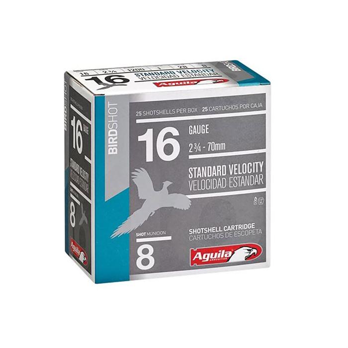 Aguila 1CHB1618 Birdshot Standard Velocity 16 Gauge 2.75 1 oz 8 S