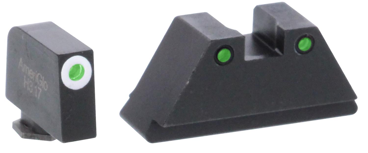 AmeriGlo GL152 Optic Compatible Sight Set for Glock  Black | XL T