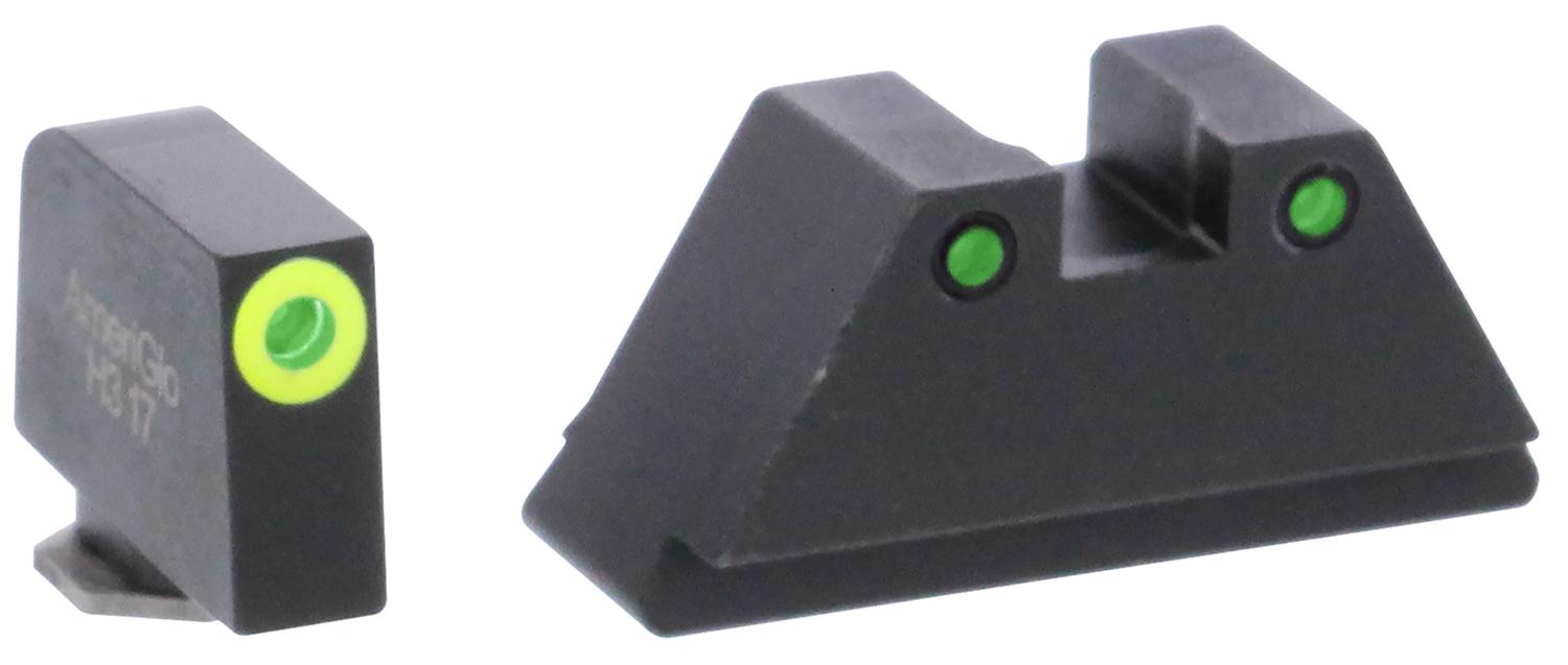 AmeriGlo GL252 Optic Compatible Sight Set for Glock  Black | XL T