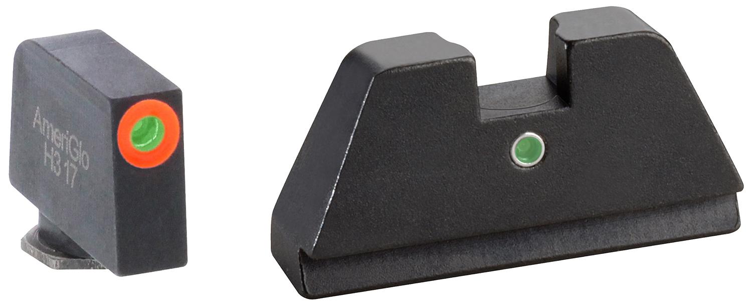 AmeriGlo GL291 Optic Compatible Sight Set for Glock  Black | XL T