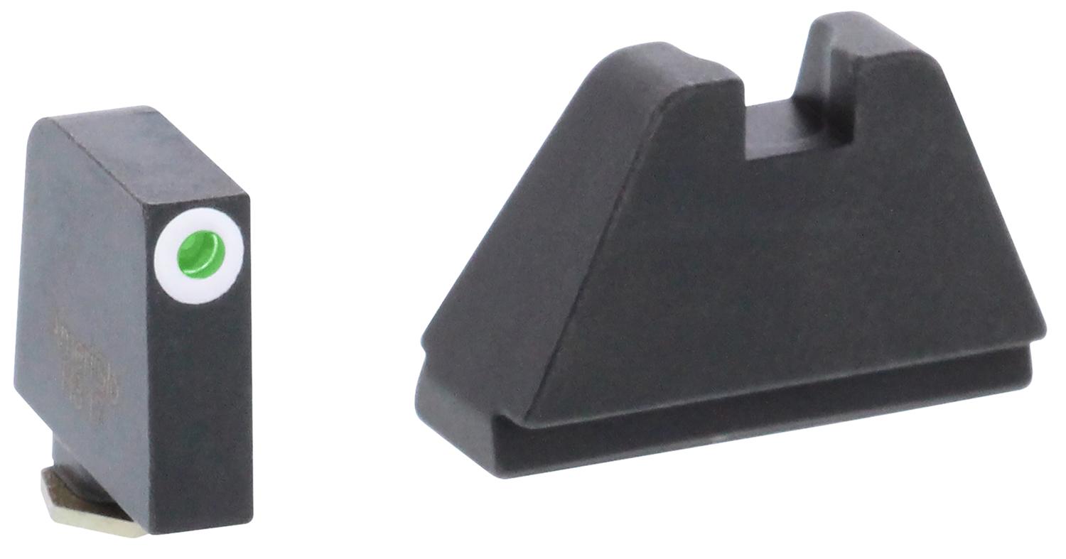 AmeriGlo GL482 Optic Compatible Sight Set for Glock  Black | 5XL