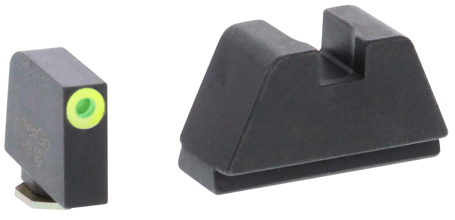 AmeriGlo GL681 Optic Compatible Sight Set for Glock  Black | 2XL