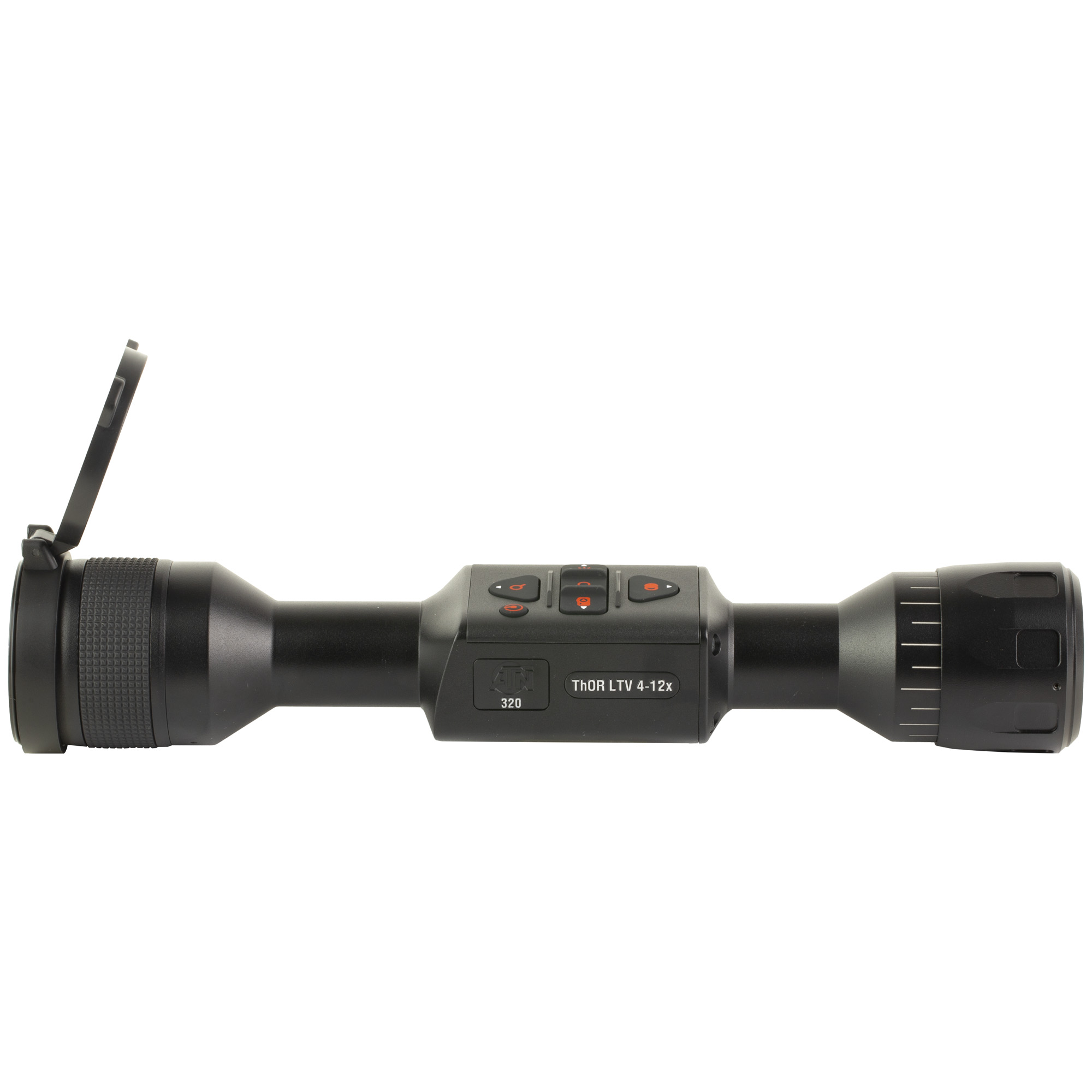 ATN Corp THOR LTV, Thermal Rifle Scope, 4-12X Magnification, 320x240px Resolution, Multiple Reticles, 25MM Objective, 30MM Main Tube, Matte Finish, Black TIWSTLTV325X