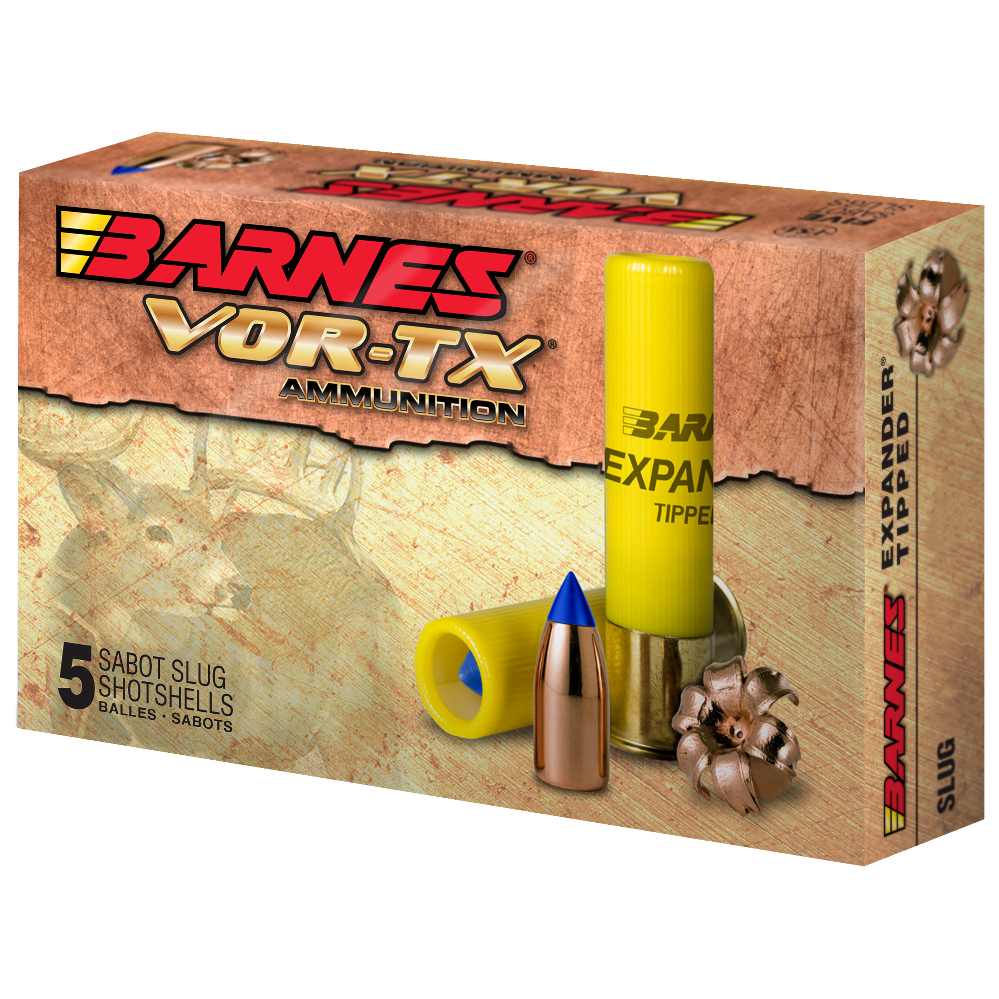 Barnes VOR-TX, 20 Gauge 3, 250 Grain Slug, Shotshell, 5 Round Box 20739