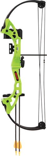 BEAR ARCHERY YOUTH COMPOUND BOW BRAVE RH GREEN AGE 8+
