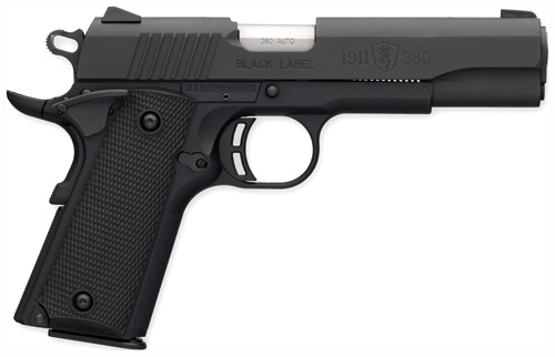 BROWNING 1911-380 BLACK LABEL 380ACP 4.25FS 8RD BLK/SYN