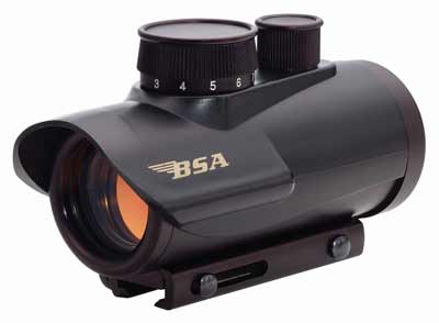 BSA 1X30MM RED DOT SIGHT 5-M.O.A. DOT BLACK MATTE