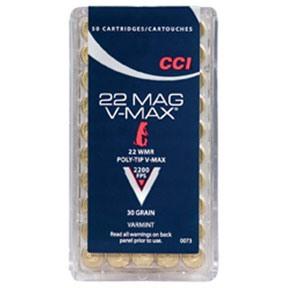 VARMINT AMMO 22 MAGNUM (WMR) 30GR V-MAX