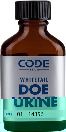 CODE BLUE DEER LURE DOE URINE 1FL OUNCE BOTTLE