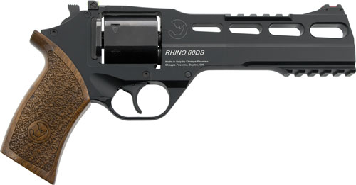 Chiappa Firearms 340167 Rhino 60DS 9mm Luger 6rd 6 Blued Cylinder Black Steel Barrel Black Anodized Aluminum Frame with Walnut Grip