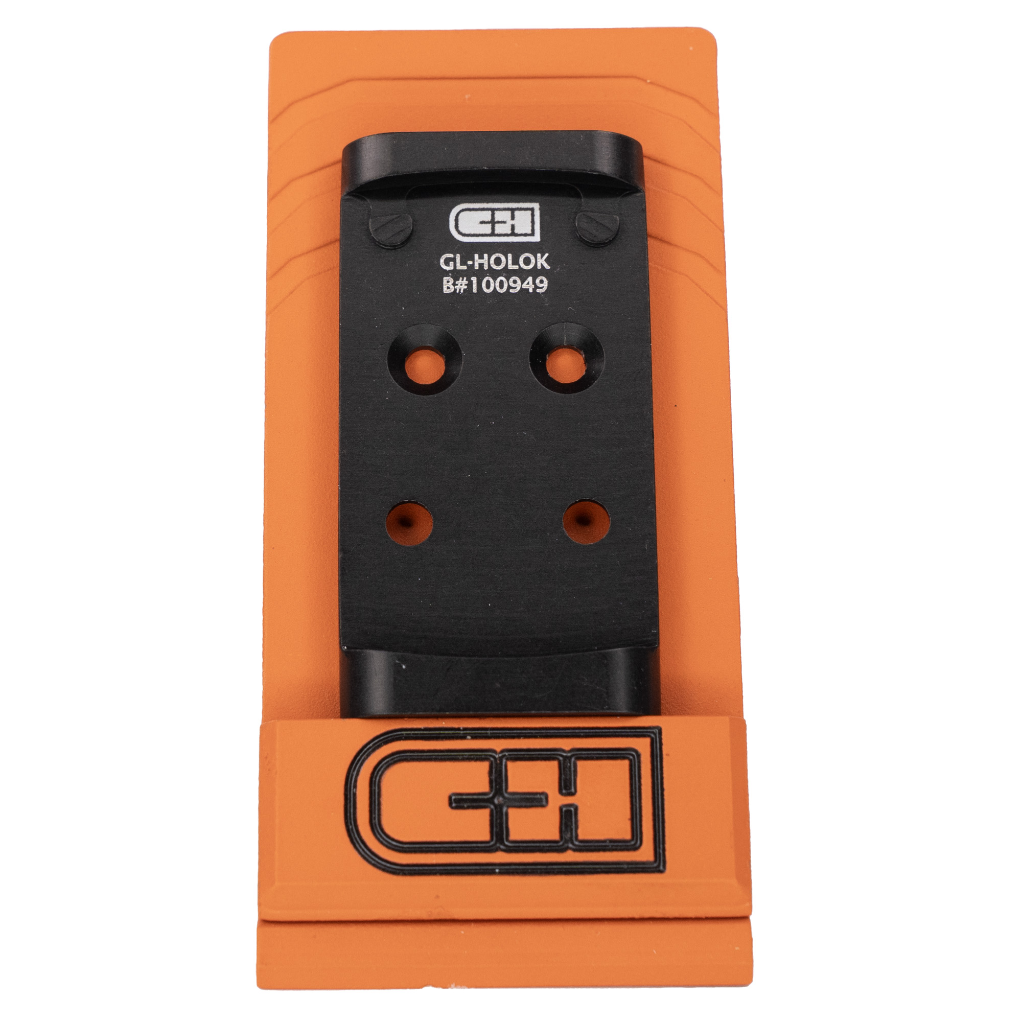 C&H Precision V4, Optic Mounting Plate, Fits Glock MOS (Not 43X) to Holosun 407K/507K, Anodized Finish, Black GL-HOLOk
