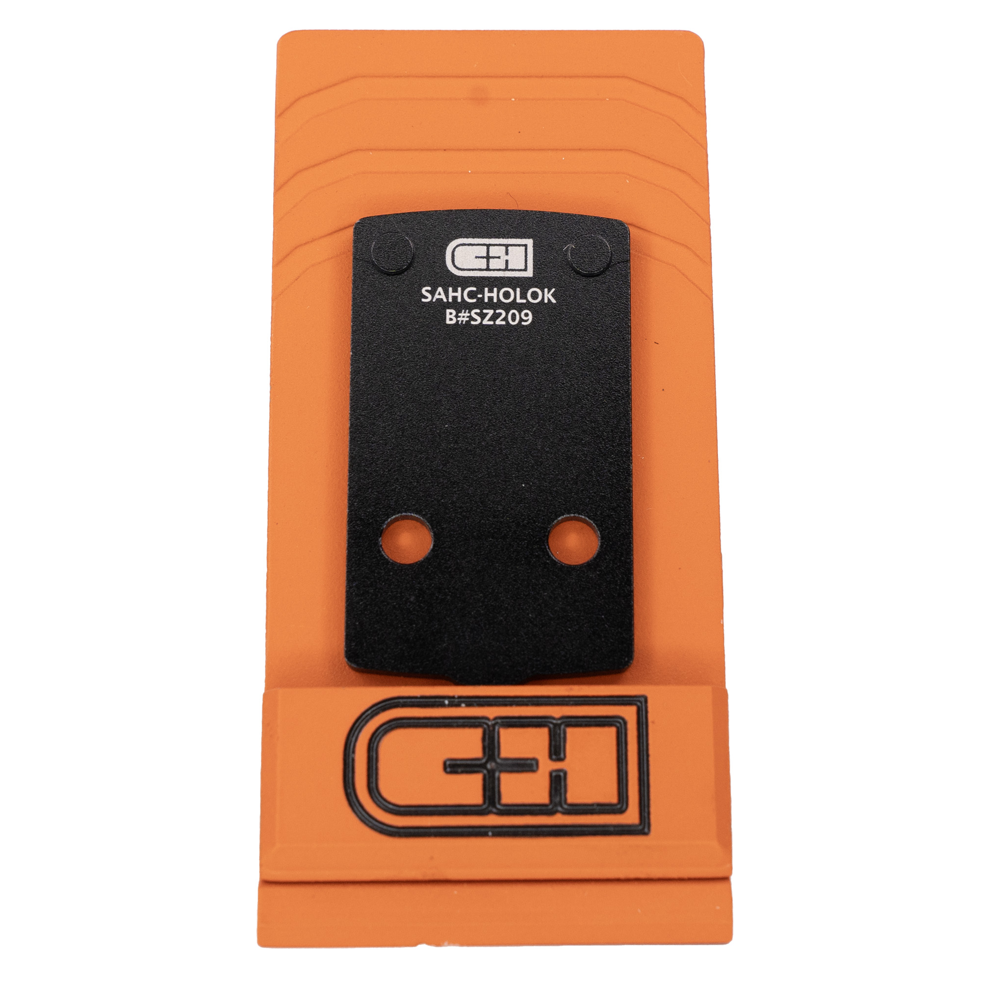 C&H Precision V4, Optic Mounting Plate, For Springfield Hellcat/RDP/PRO with RMSC Slide Cut to Holosun 407K/507K, Anodized Finish, Black, Includes Mounting Hardware SAHC-HOLOk
