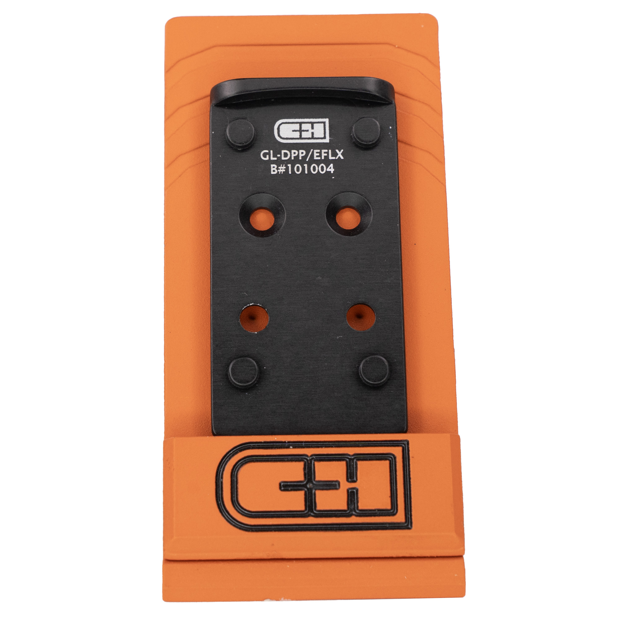C&H Precision V4, Optic Mounting Plate, Fits Glock MOS (Not the Glock 43x or 48) to Delta Point Pro/Eotech EFLX, Anodized Finish, Black GL-DPP-EFLX