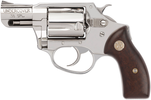 Charter Arms 73829 Undercover  Small 38 Special, 5 Shot 2 High Polished Stainless Steel Barrel, Cylinder & Frame w/Wood Grip, Exposed Hammer