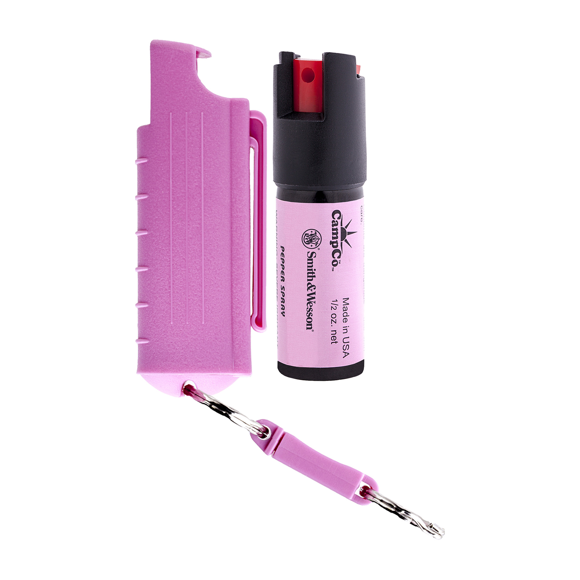 Caliber Gourmet Smith and Wesson Pepper Spray, 0.5oz, Plastic Case, Slide to Side Type Safety, Pink SWP-1403P