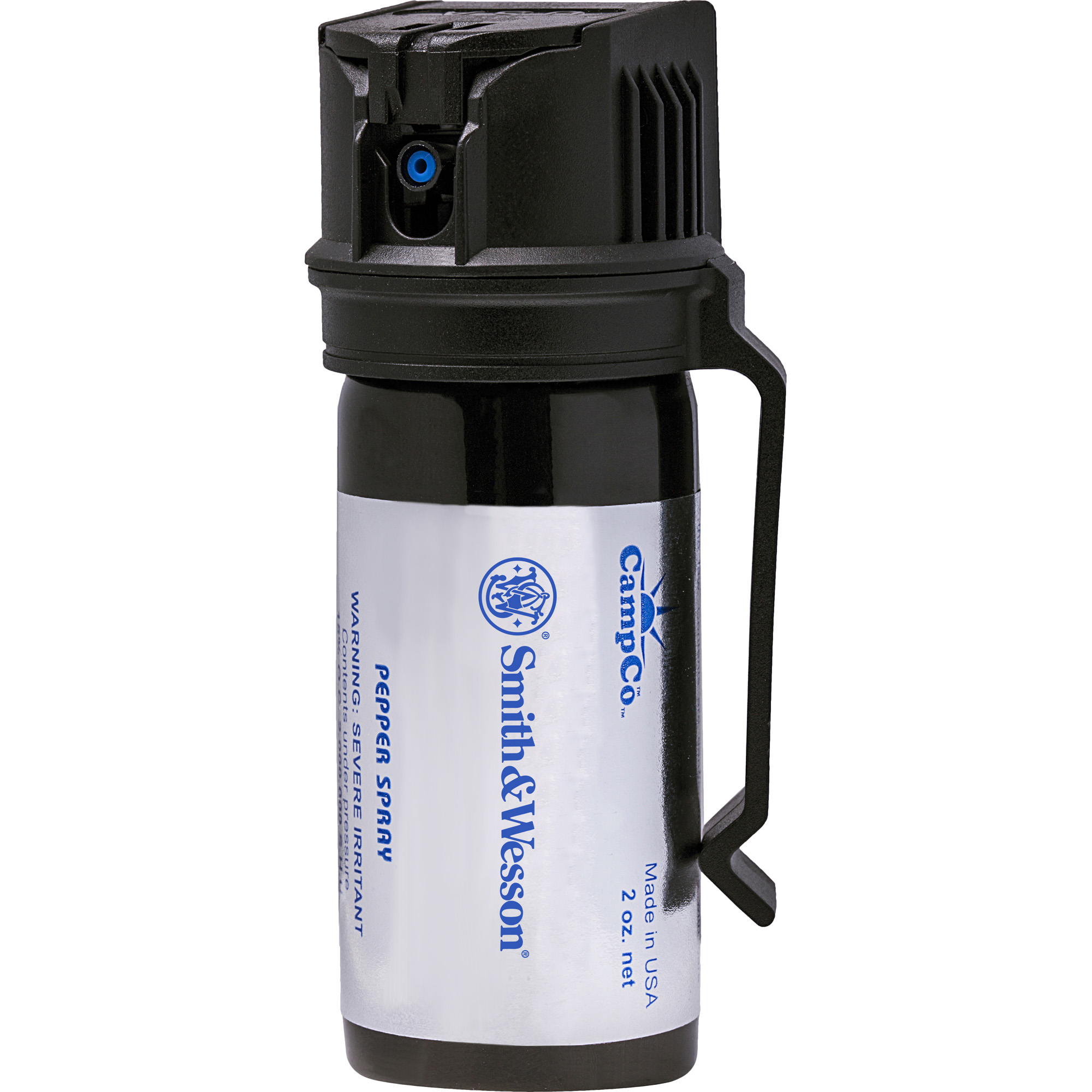 Caliber Gourmet Smith and Wesson Pepper Spray, 2oz, Flip Top Safety, Clip, Black SWP-1300