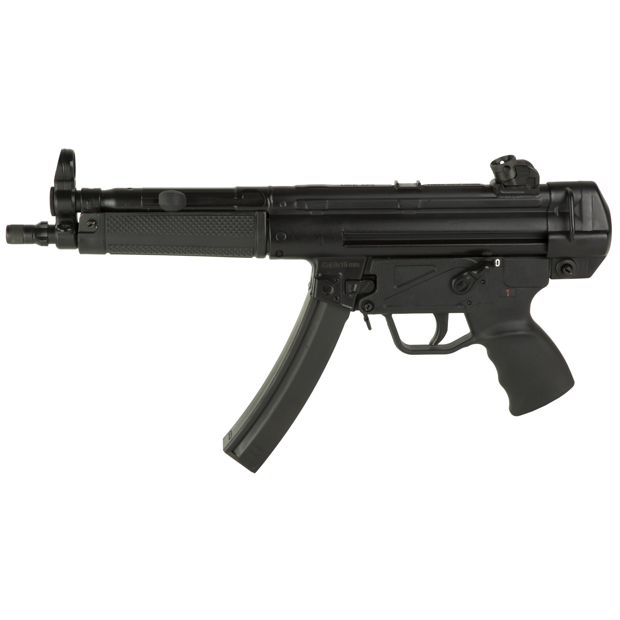 Century Arms AP5 Base, Semi-automatic Pistol, 9MM, 8.9 Threaded Barrel, Matte Finish, Black, Adjustable Sights, Manual Safety, 30 Rounds, 1 Magazine, Includes Sling HG6034AL-N