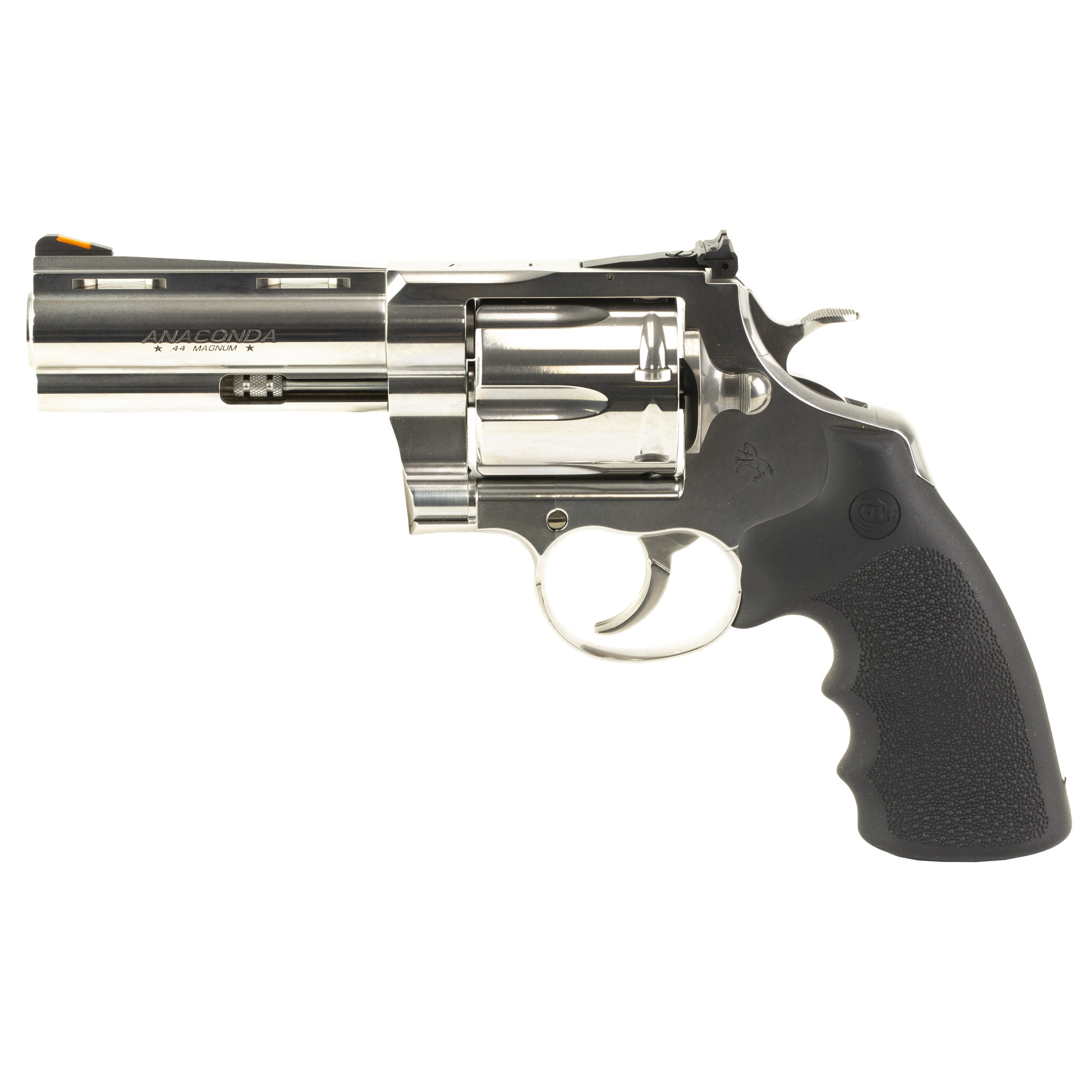 Colt's Manufacturing Anaconda, Revolver, 44 Magnum, 4.25 Barrel, Semi-Bright Stainless Finish, Hogue Grip, 6 Rounds ANACONDA-SP4RTS