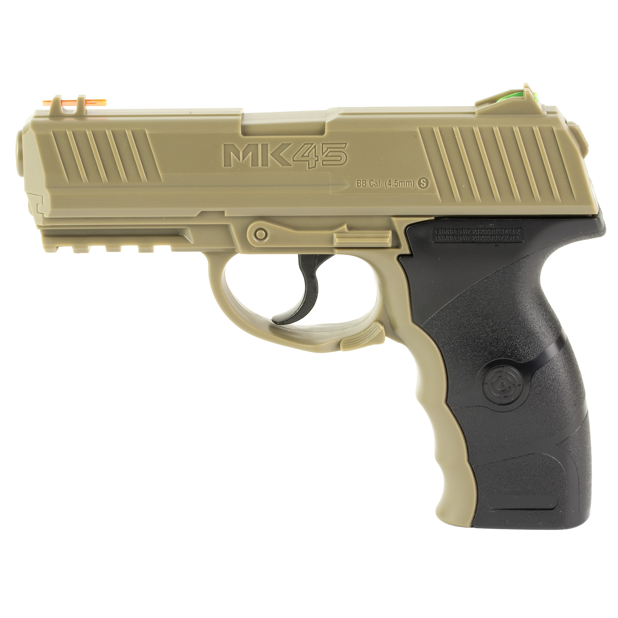 Crosman MK45, CO2 Pistol, .177BB, 480FPS, 20 Round BB Capacity, Flat Dark Earth MK45