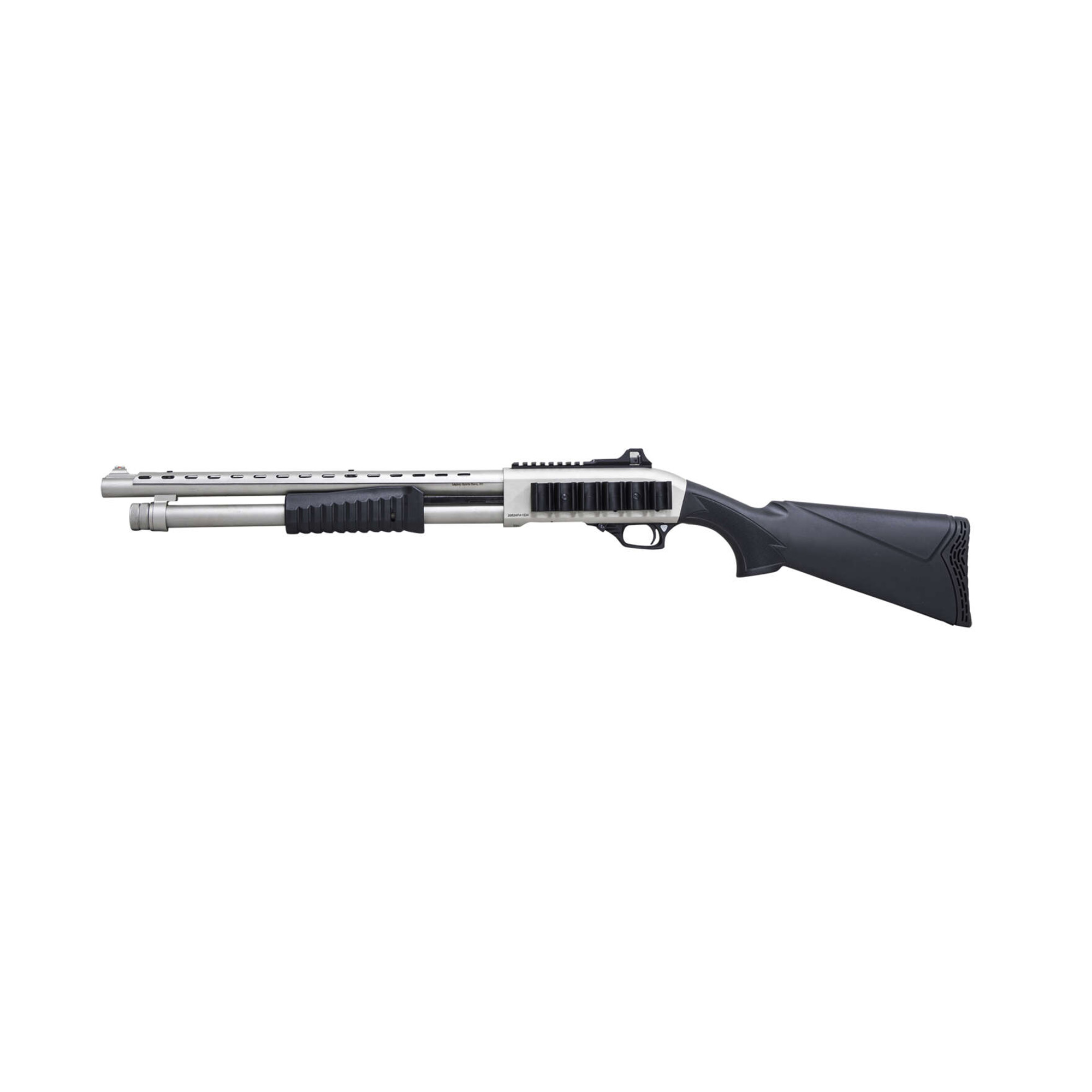 Citadel Mariner, Pump-action Shotgun, 12 Gauge, 3 Chamber, 18.75 Chrome Lined Barrel, Matte Finish, Silver, Synthetic Furniture, 4 Rounds, Includes 3 Choke Tubes FRMN1220SYN