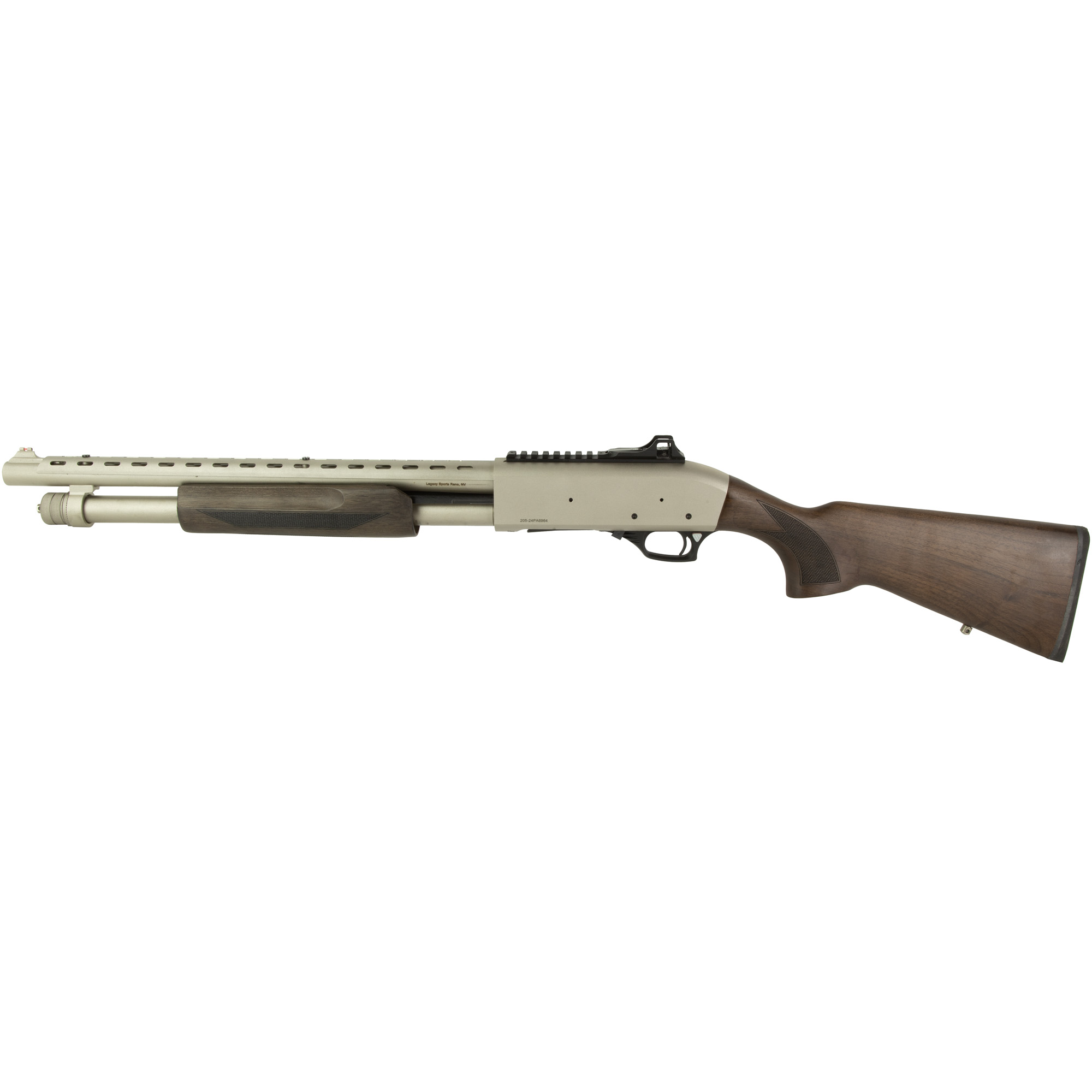 Citadel Mariner, Pump-action Shotgun, 12 Gauge, 3 Chamber, 18.75 Chrome Lined Barrel, Matte Finish, Silver, Wood Furniture, 4 Rounds, Includes 3 Choke Tubes FRMN1220NKL